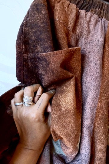 S/M -  Oxidation of the World/Canyon Star Burst -Kala Cotton Parachute pants - made from 100% Organic Kala Cotton