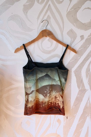 Medium - Midnight Mountain Hike - Cami Tank Top - 91% organic cotton and 9% elastane