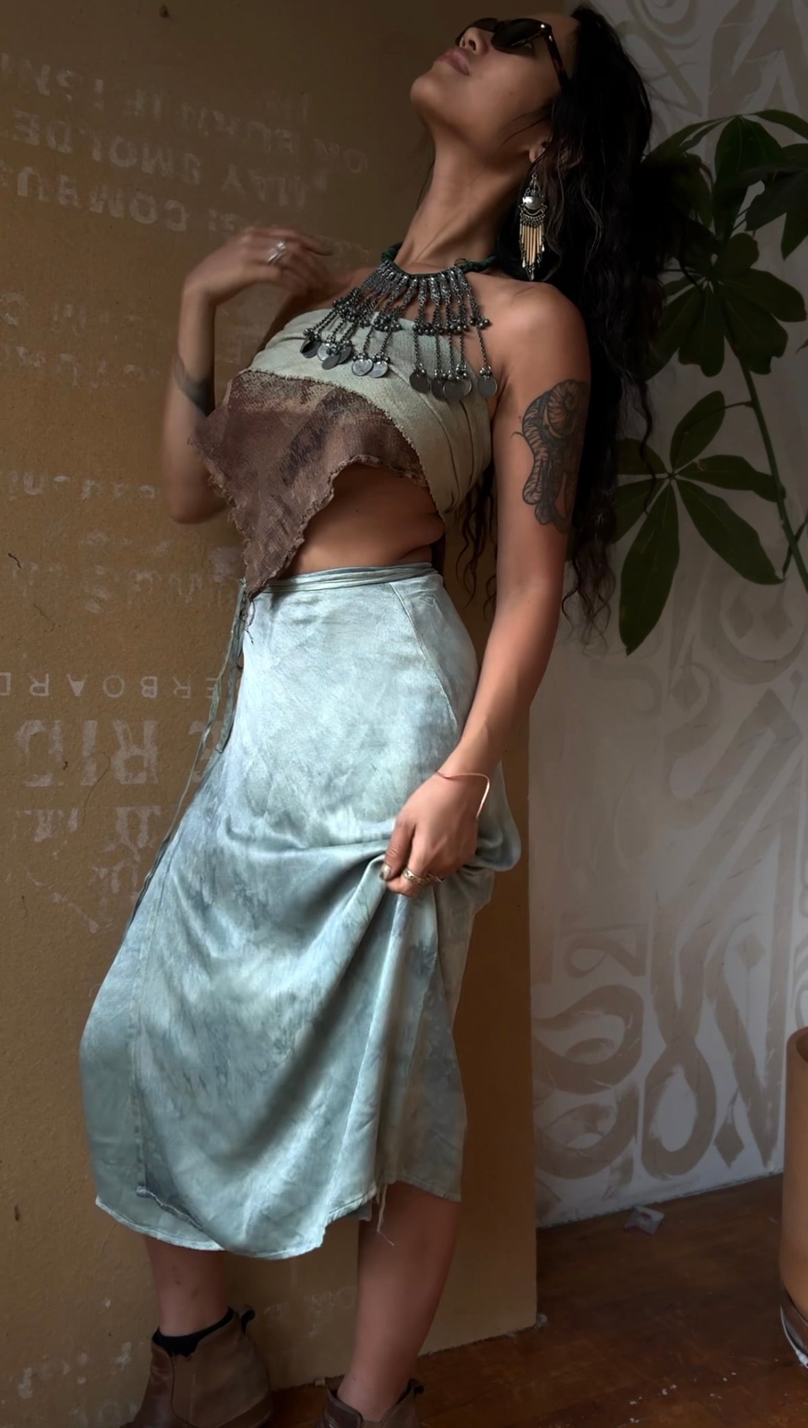 Shallow Cloth MTO- The Shallow Waters Blue Wrap Skirt - Your choice in Fabric of Ora ...