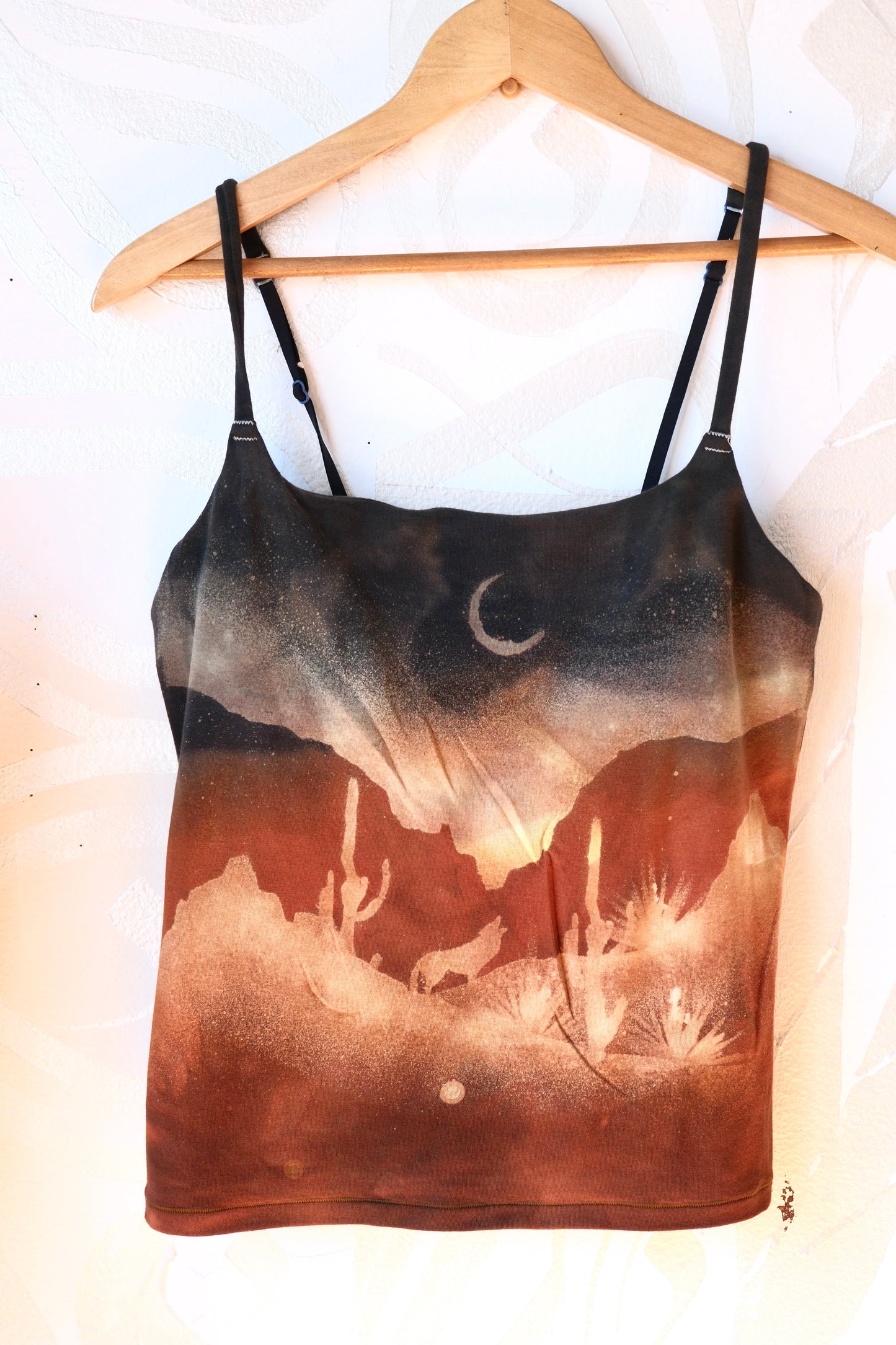 XL-  Canyon Midnight Eve- Cami Tank Top - 91% organic cotton and 9% elastane