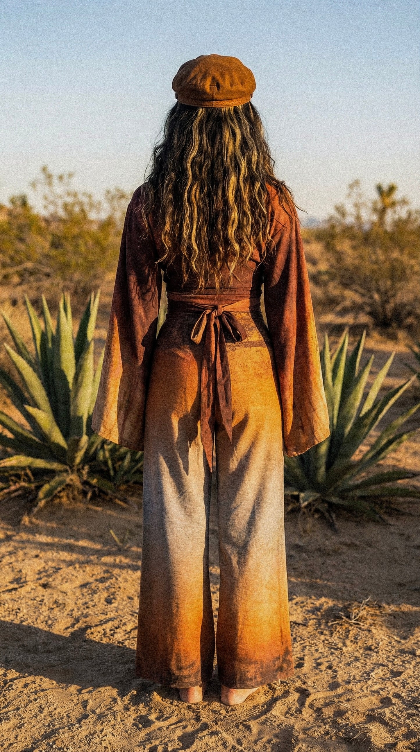 1 PRE-ORDER Slot - OXIDATION Of the World - Kimono Wrap top - Rusty Sign in Thailand - Milky Lotus Waste Fabric- XS/S  S/M.  M/L