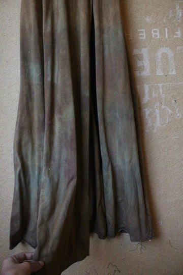 Medium- OXIDATE Slit Dress 4- Made from Bamboo/Cotton/Spandex - Short length (dress for 5.5ft and shorter ) Hand painted - hand dyed & heat set
