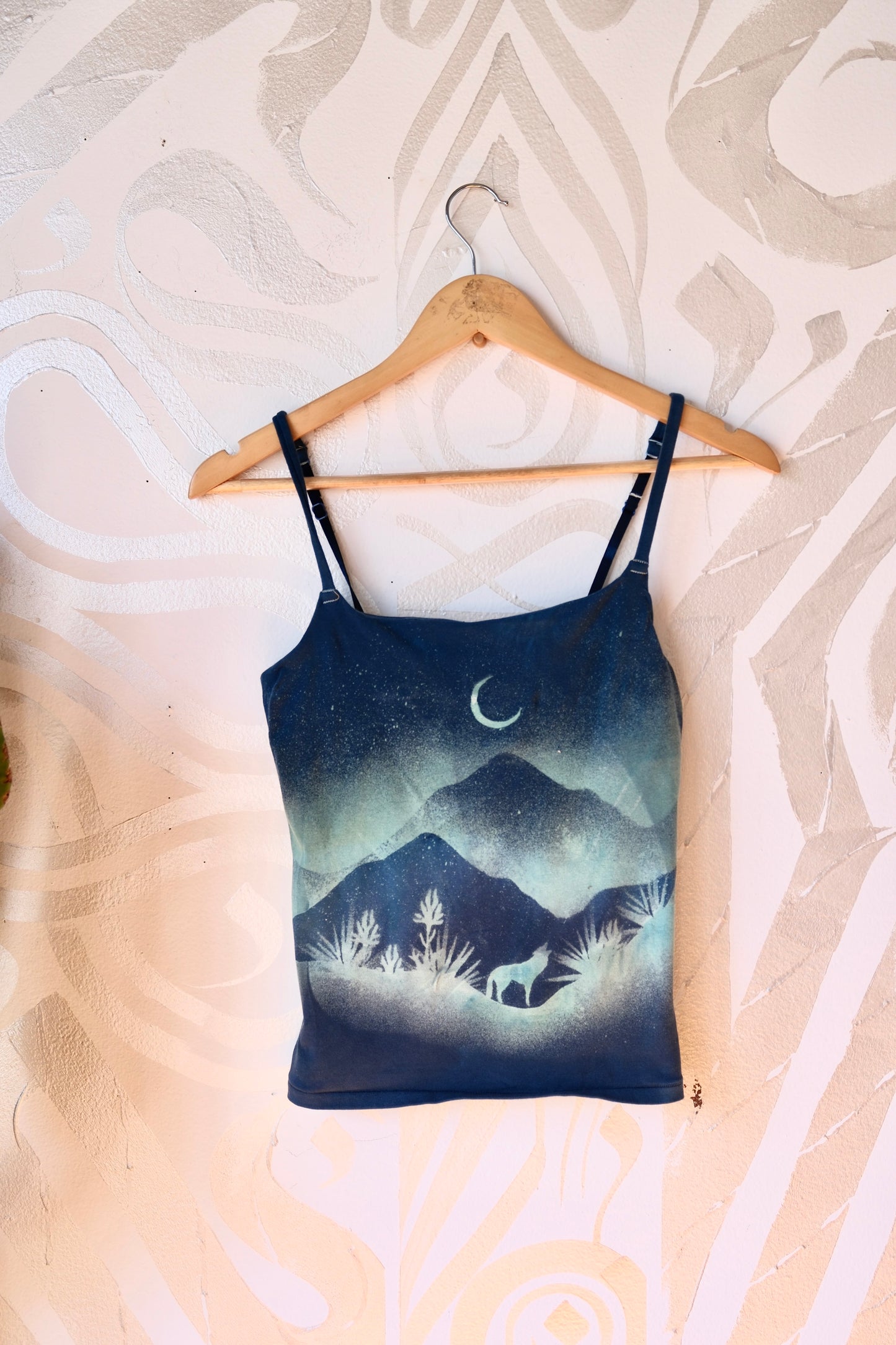 Medium - Goodnight Moon - Cami Tank Top - 91% organic cotton and 9% elastane
