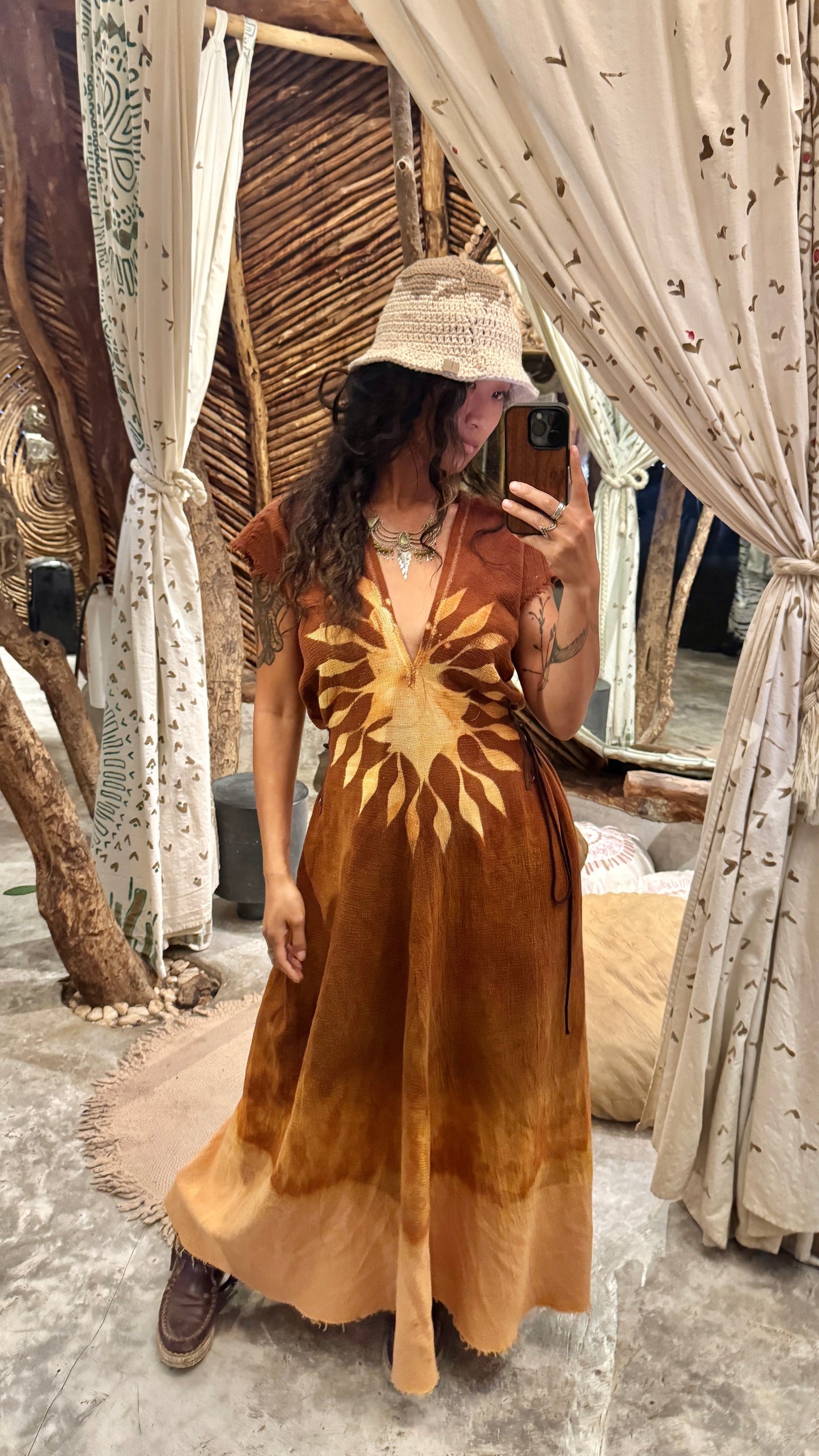 S/M/L- The SUN Dress - Solar power- Henka transformable Dress - 100% Cotton- 4-6 WEEKS to make