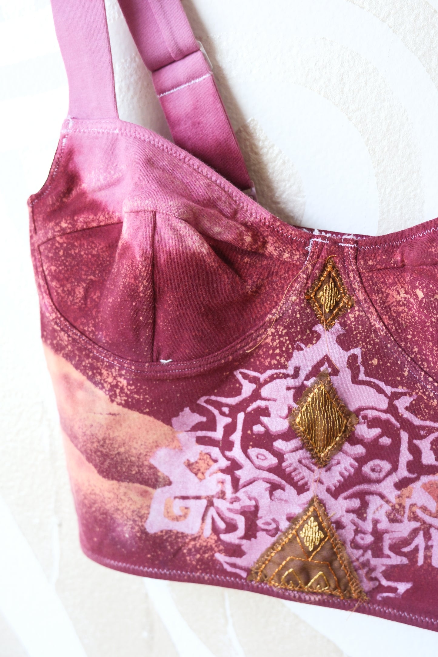 The Peony Empress- Cotton Corset Bustier Tank Top- 90% Organic Cotton, 10% Elastane - 4 way stretch - Ready to ship and Pre order
