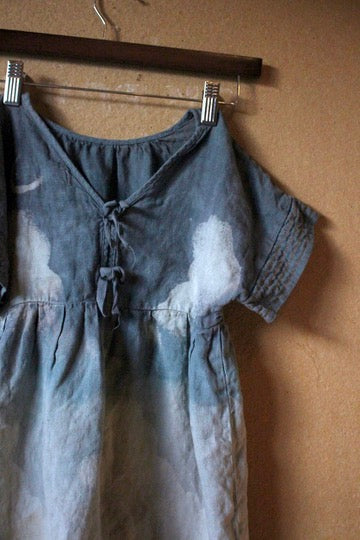 SIZE 5 - Childrens Dress - Blue Cloudy Skies
