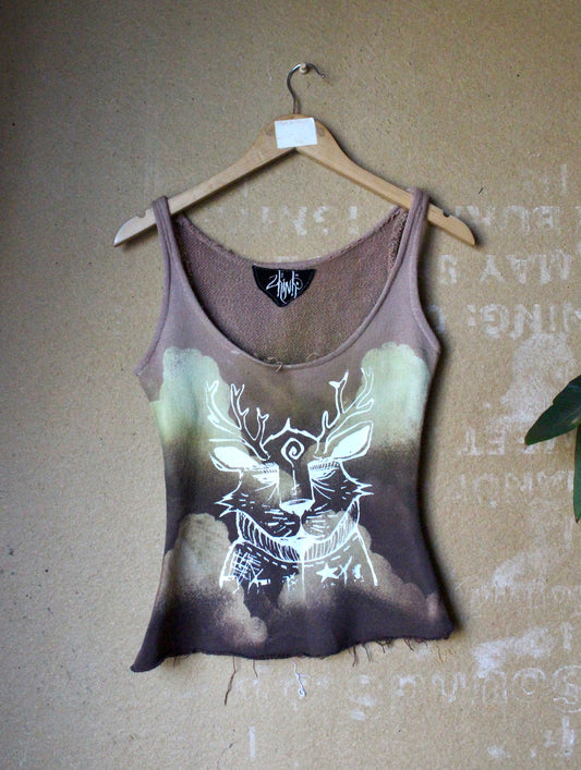 Medium - OOAk Roger Tank Top - 100% Organic cotton french terry - deadstock fabric