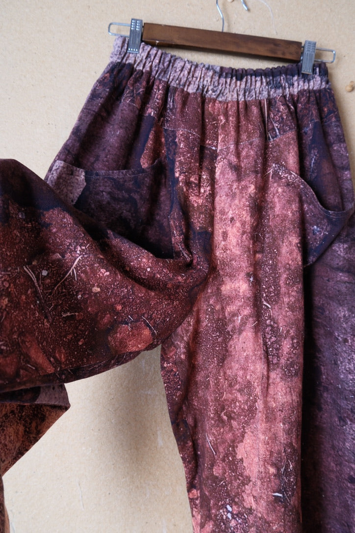 New! GOA Earth -Parachute Pants- RTS or MTO (2-4 Weeks) - Oxidation of the World Collection - 100% Organic Kala cotton Rain fed hand loomed heritage cotton