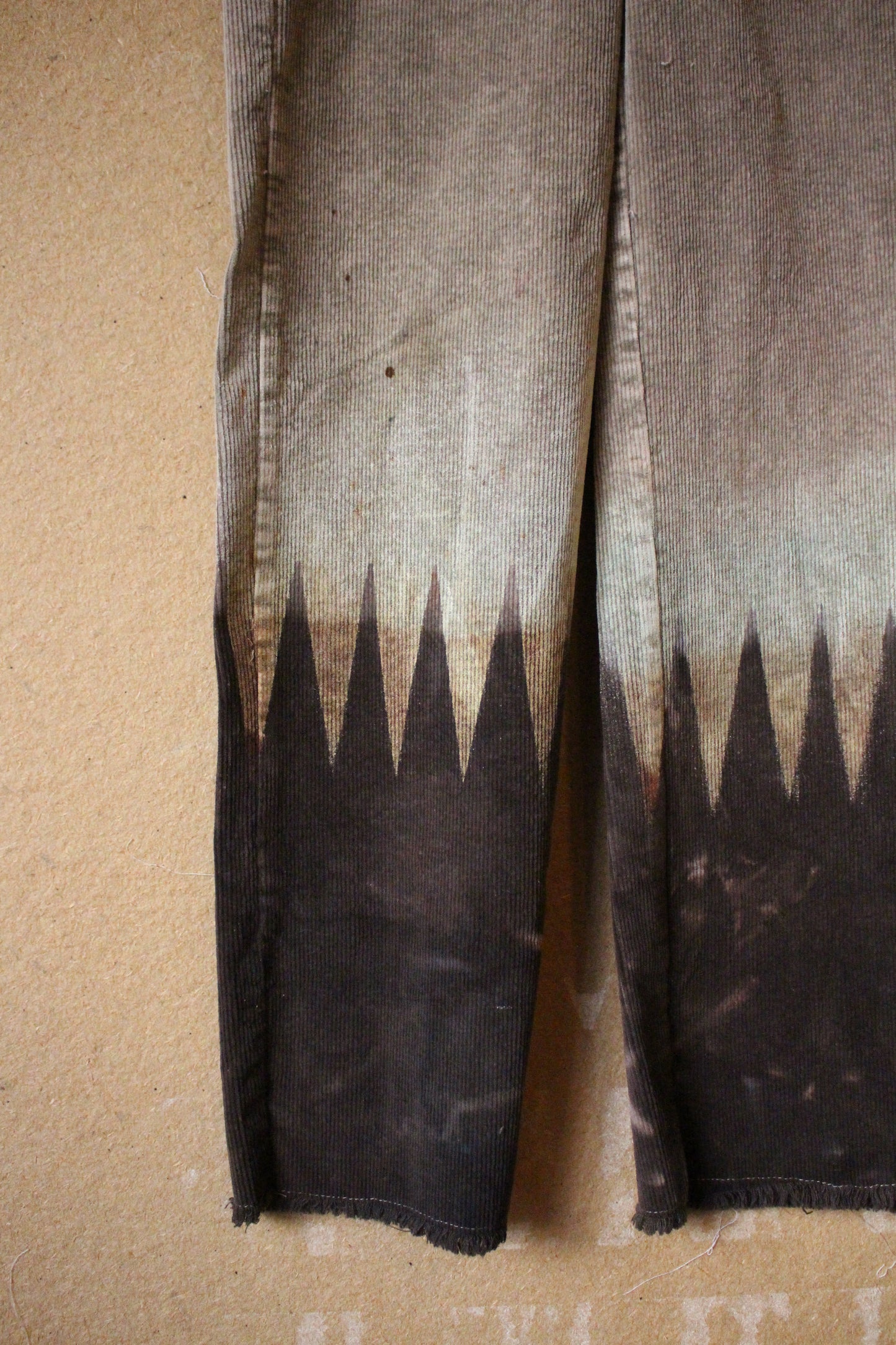 Small - Mountains -Cordorouy Pants - Upcycled