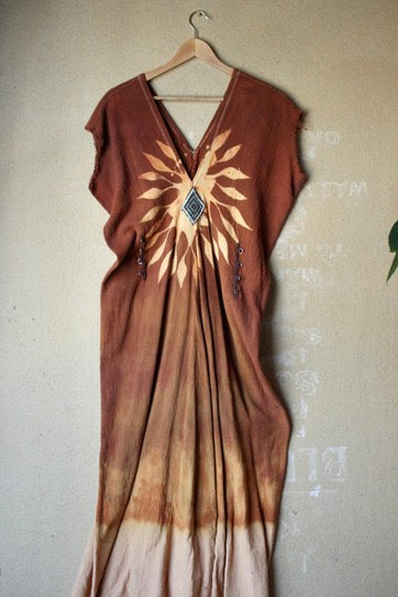 RTS - MAXI Long Solar Sun Dress Henka Dress 3 -Fits S/M/L/XL -Maxi- Tie back Rope