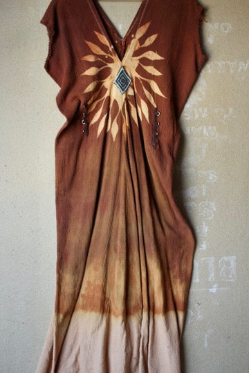 RTS - MAXI Long Solar Sun Dress Henka Dress 3 -Fits S/M/L/XL -Maxi- Tie back Rope
