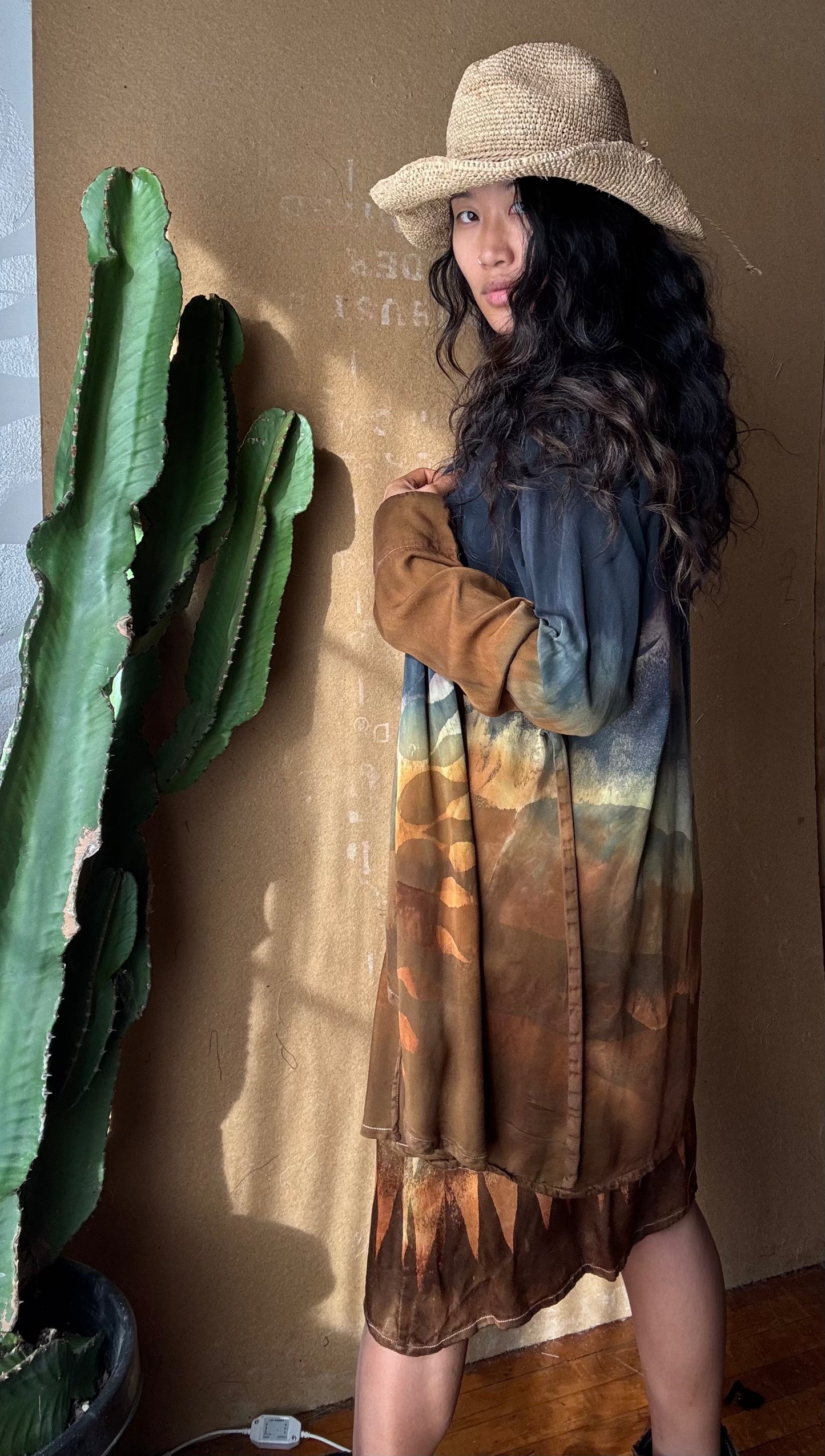 S/M - Grand Risings Wrap Top - Lotus agricultural waste silk- vegan silk - Milky soft- fluid - medium weight