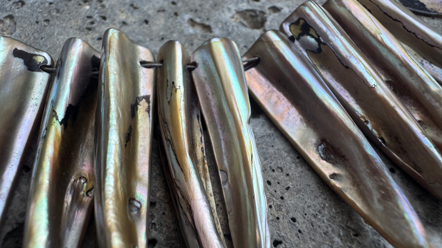 100% Abalone Necklace - "Vintage"