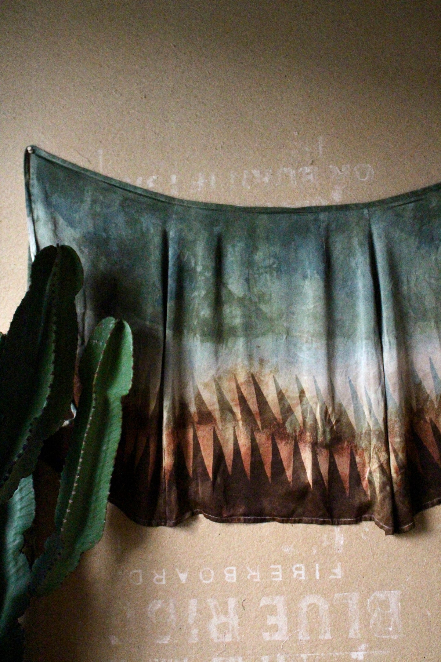 XS/Small/Medium - Mountainous Wrap Skirt - Semi Mini - Orange Peel Waste "Silk"