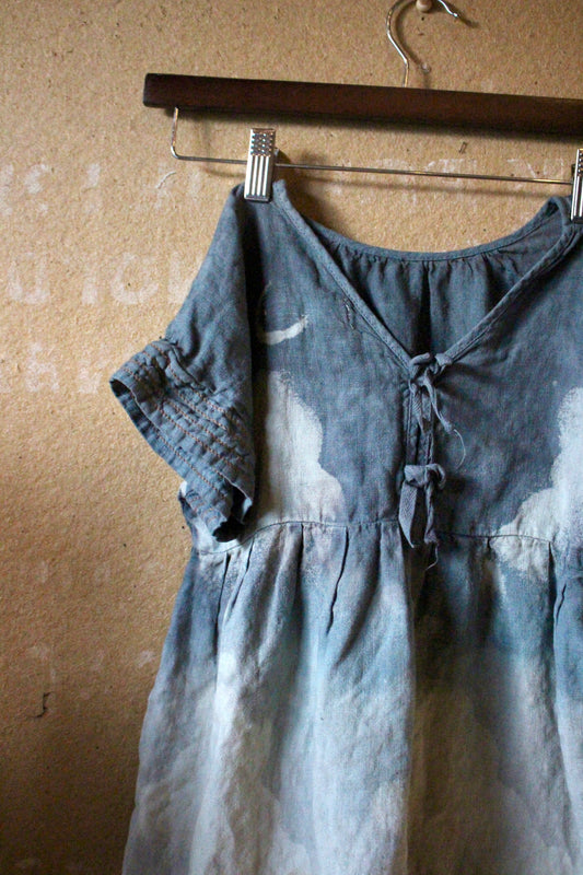 SIZE 5 - Childrens Dress - Blue Cloudy Skies