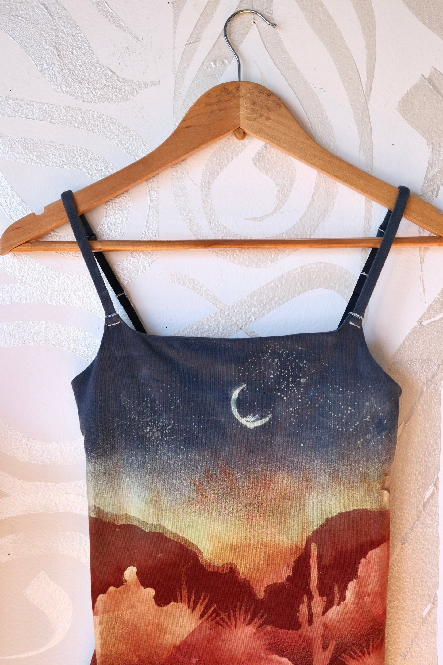 Small- Sedona Desert Sunset- Cami Tank Top - 91% organic cotton and 9% elastane