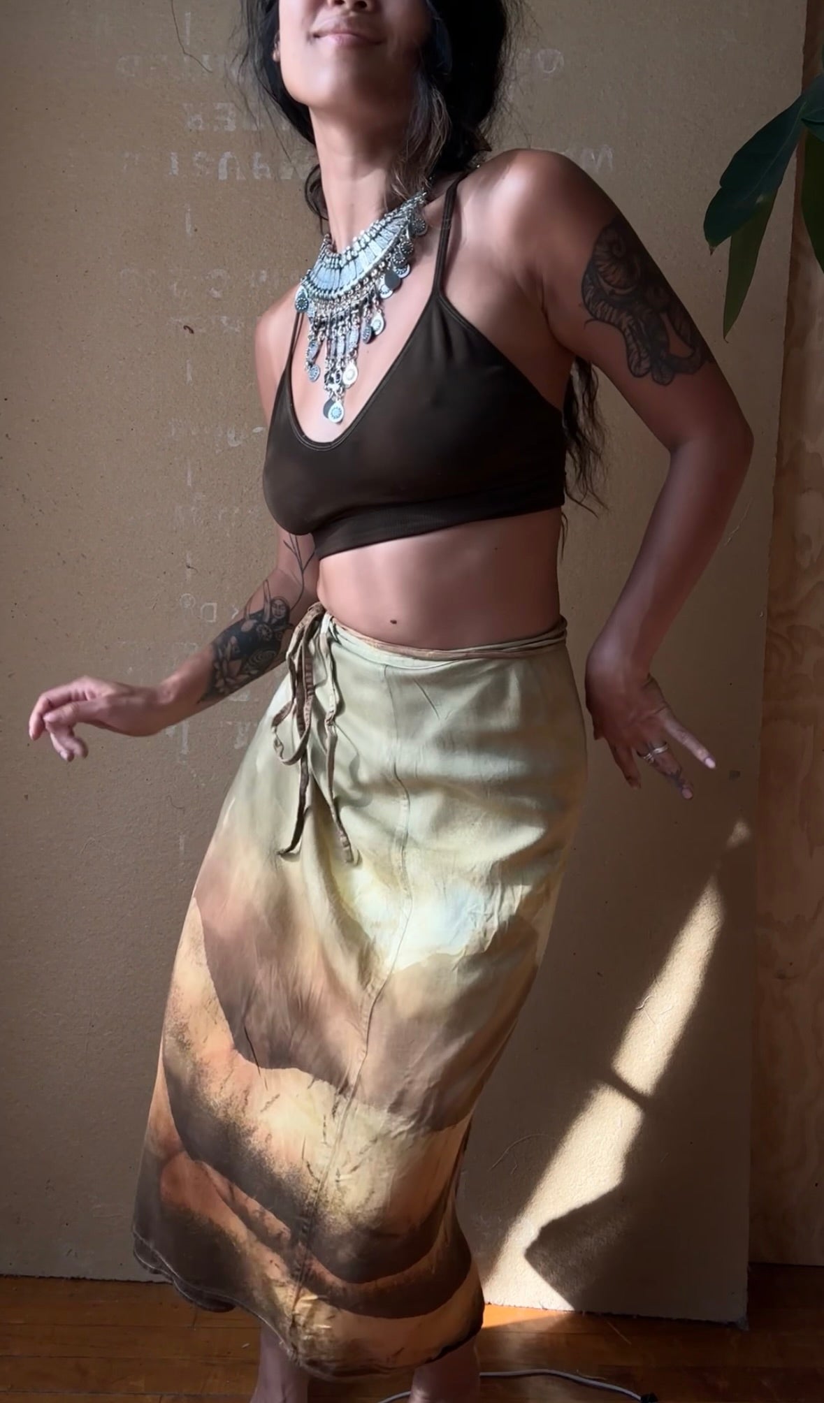 M/L- Lotus Wrap Skirt