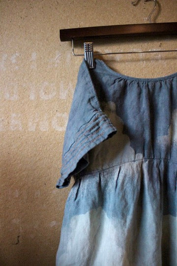 SIZE 5 - Childrens Dress - Blue Cloudy Skies