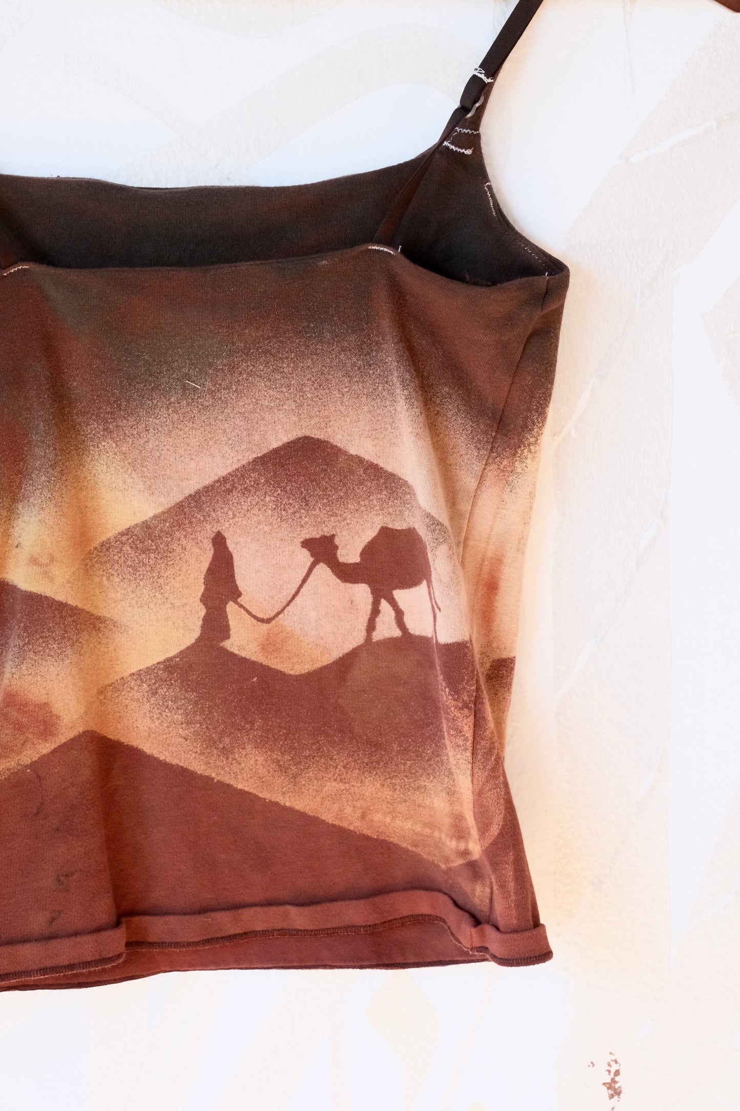 Small - Sahara Nights -Cami Tank Top - 91% organic cotton and 9% elastane