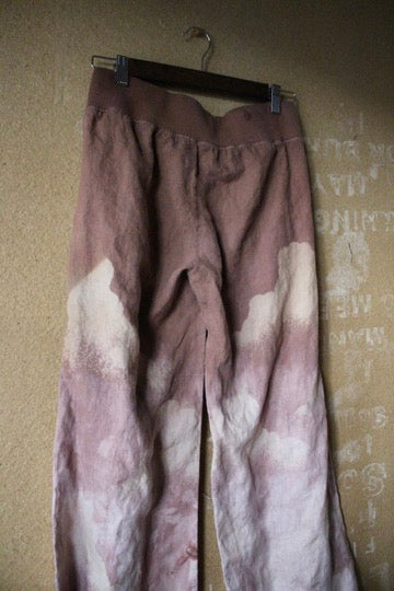 Small - Mauve Linen Pants -100% linen
