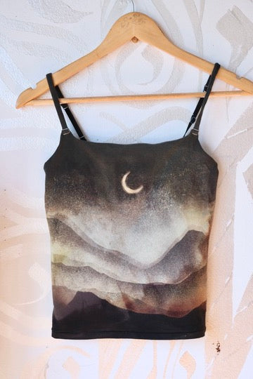 Medium - Stark Foggy Eve - Cami Tank Top - 91% organic cotton and 9% elastane