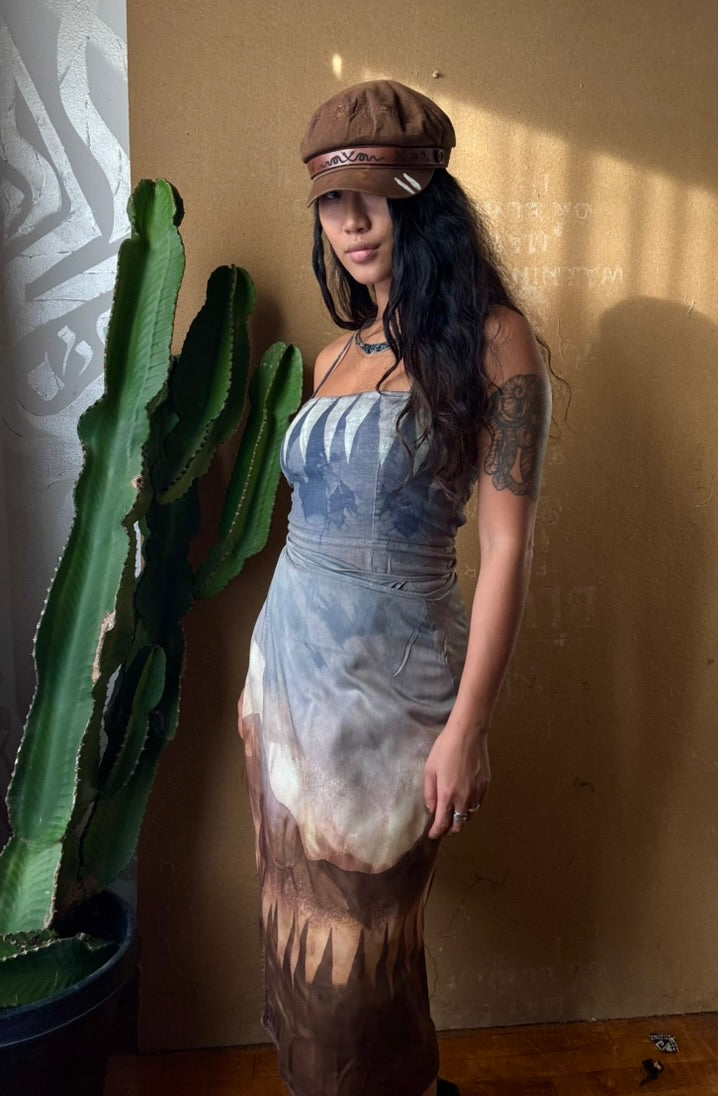 Medium - Mountain Dress  - Stretchy Linen/Rayon