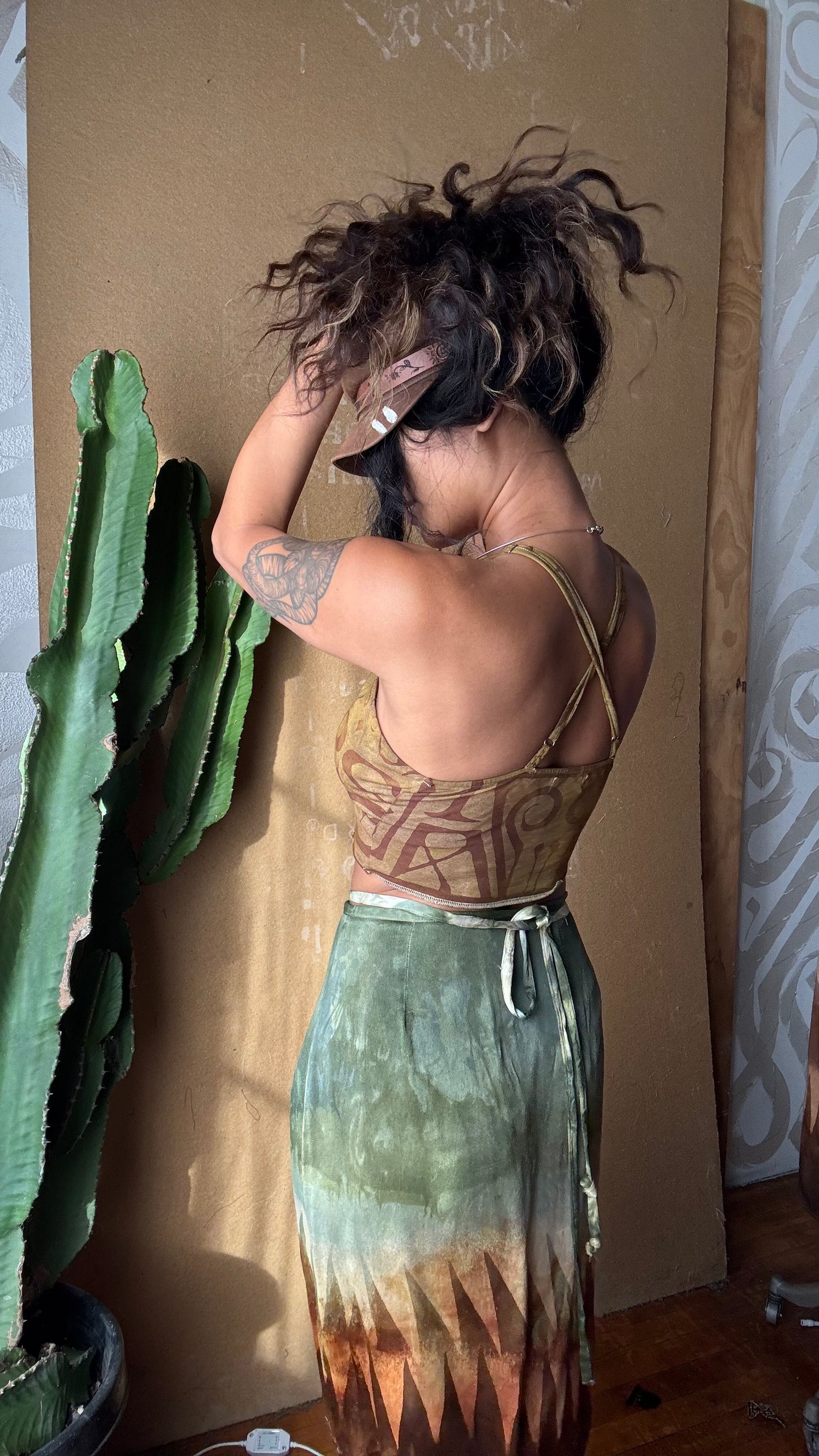 Small - Mustard- Darkoski X Zhinh Collaboration Crop Top