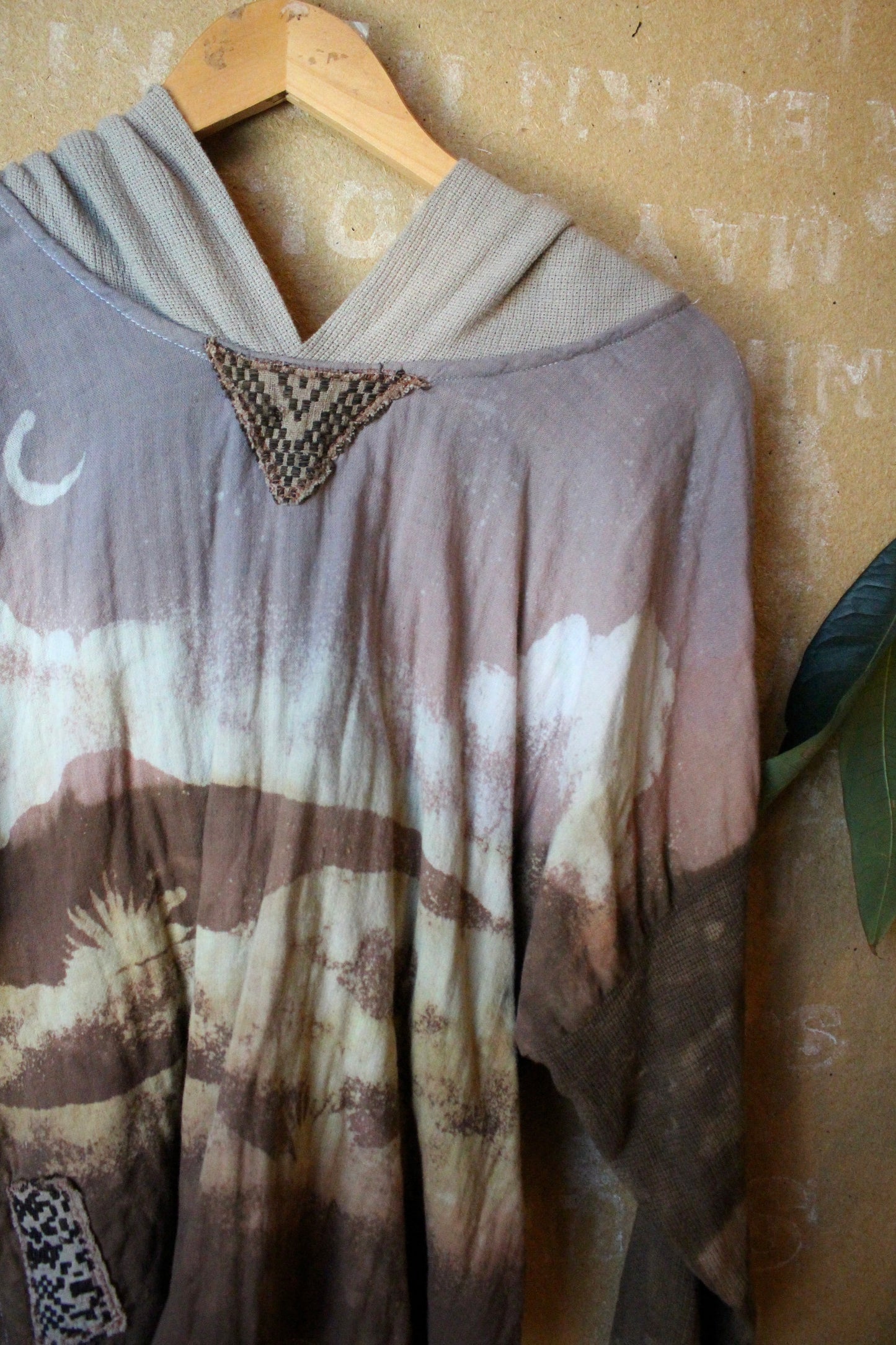 OOAK Small Hoodie Cover up Sweat shirt - Oversized hoodie 100% triple heavy thick weight cotton gauze with 100% open woven cotton