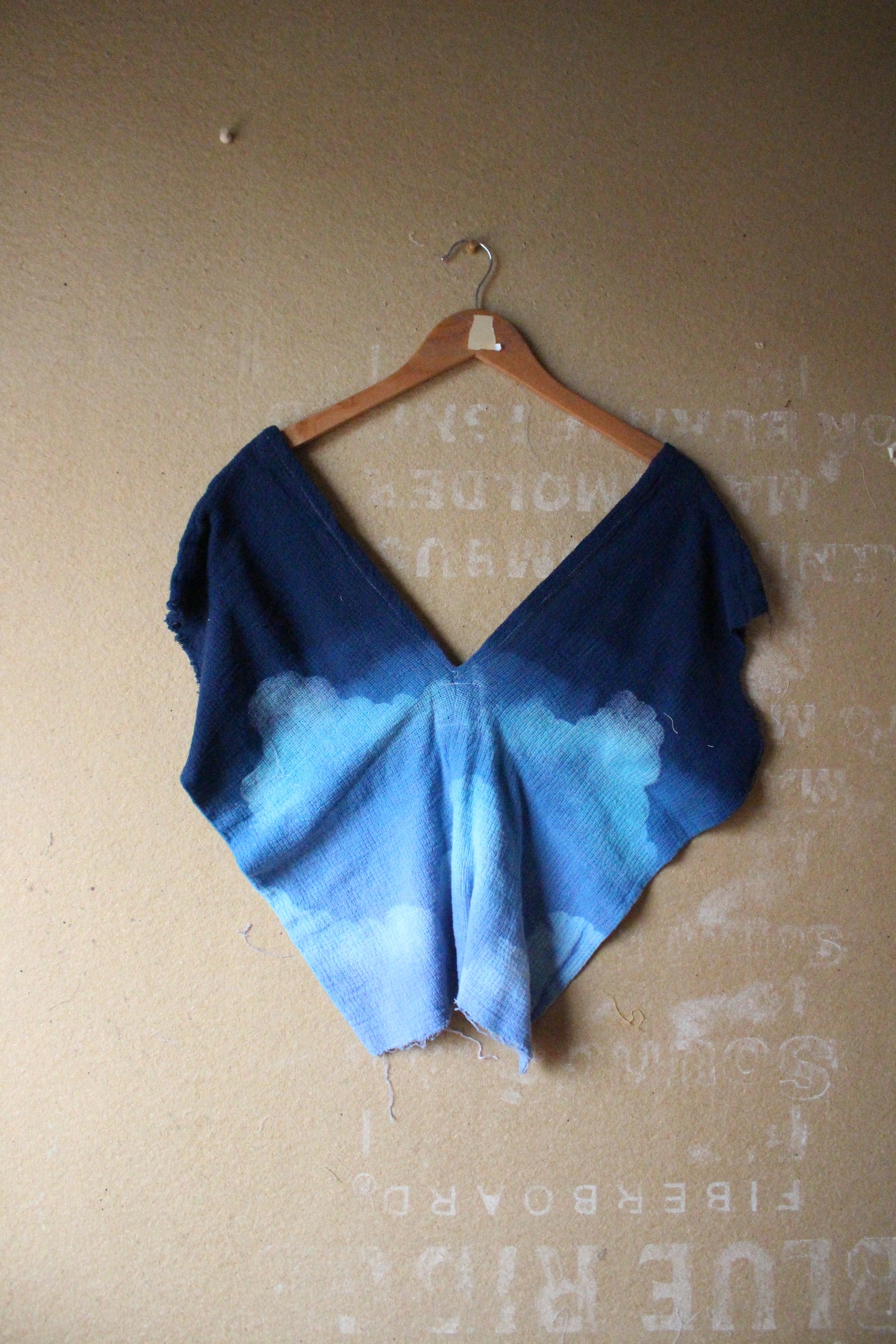 XS/Small - Midnight Blue Skies - Henka Top  - 100% Open Weave Cotton - Deaadstock - regenerazhinh