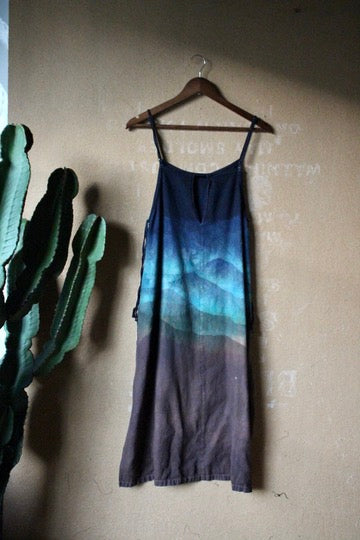 Small/Medium - Midnight Hike - The Zhinh DAI  Tunic tie Dress 100% Cotton
