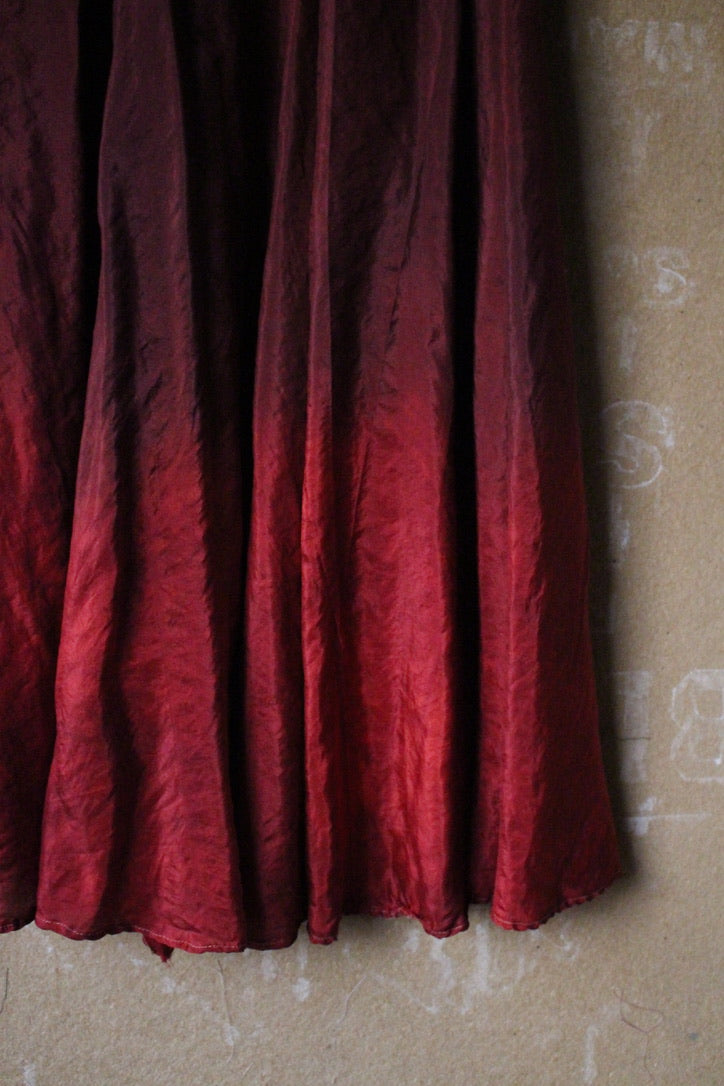 XS - Venus Silk Skirt - 100% Ahisma Peace silk - Lined skirt