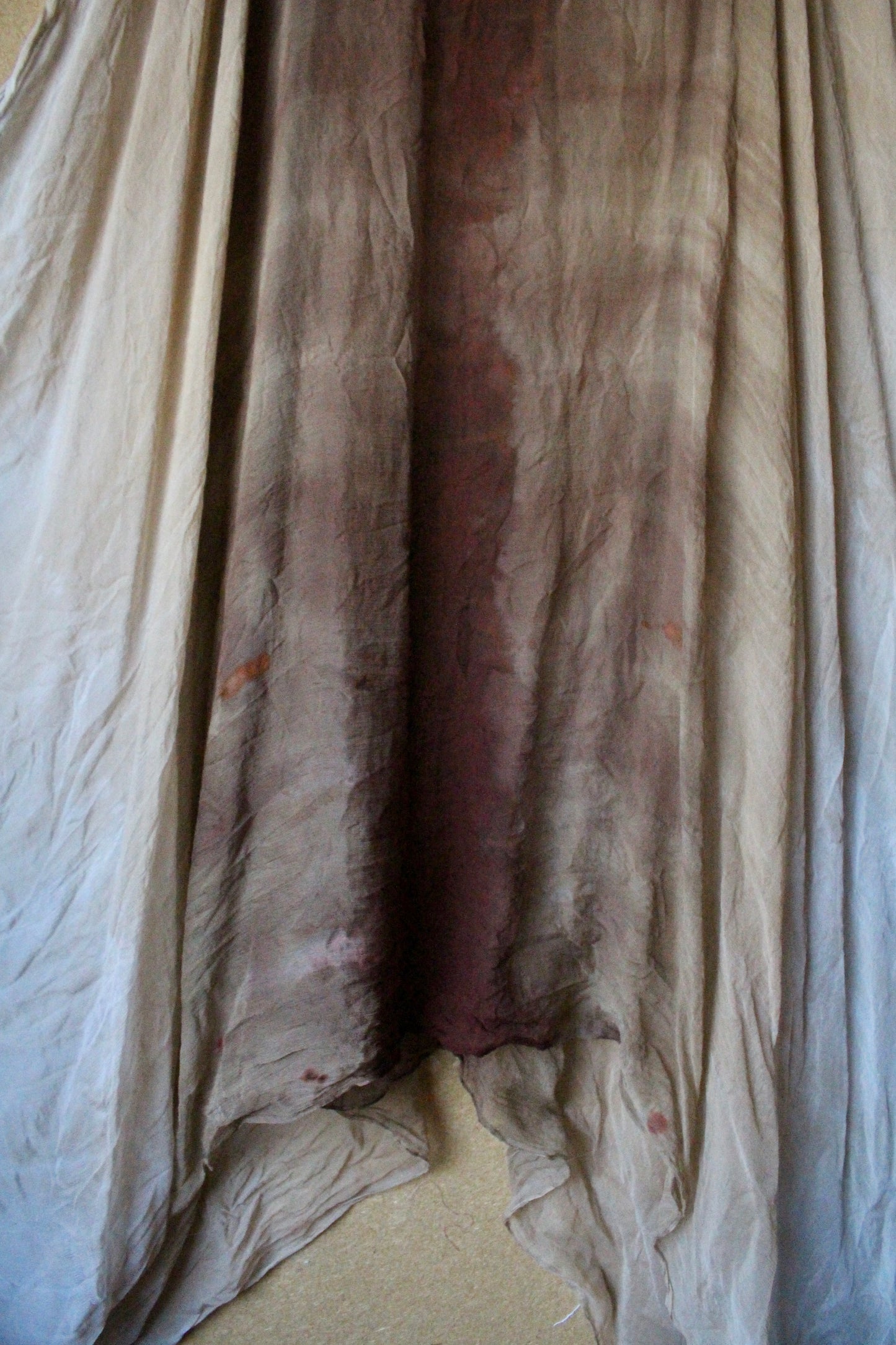 Free size - Aura EXPANSE 100% Dead stock Silk Chiffon Cover up translucent dress - Adjustable straps- Finger straps for wings
