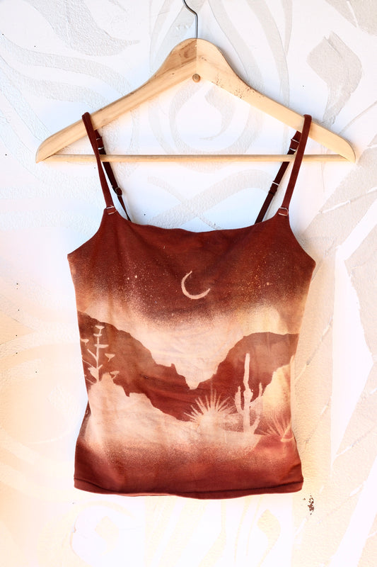 Small- In the Canyons- Cami Tank Top - 91% organic cotton and 9% elastane