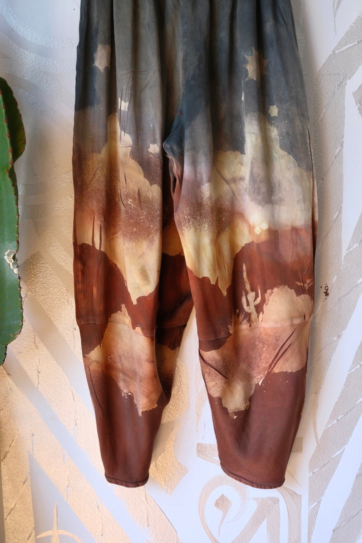 SMALL - Canyon Daze Parachute pants - made from Lotus Agricultural waste vegan "silk"