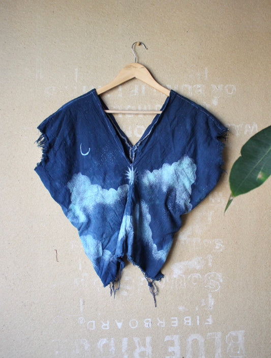 RTS Midnight Sky Henka Top - Fits XS/S/M - Tie Back