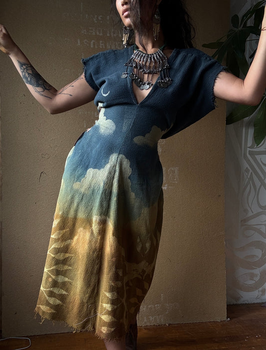 MTO custom- grand rising Henka dress reserved for Anne C.