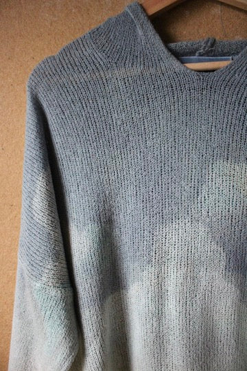 Small-Medium - Blue skies Hoodie sweater - - FLAX brand x Zhinh - 88% Cotton 12% nylon