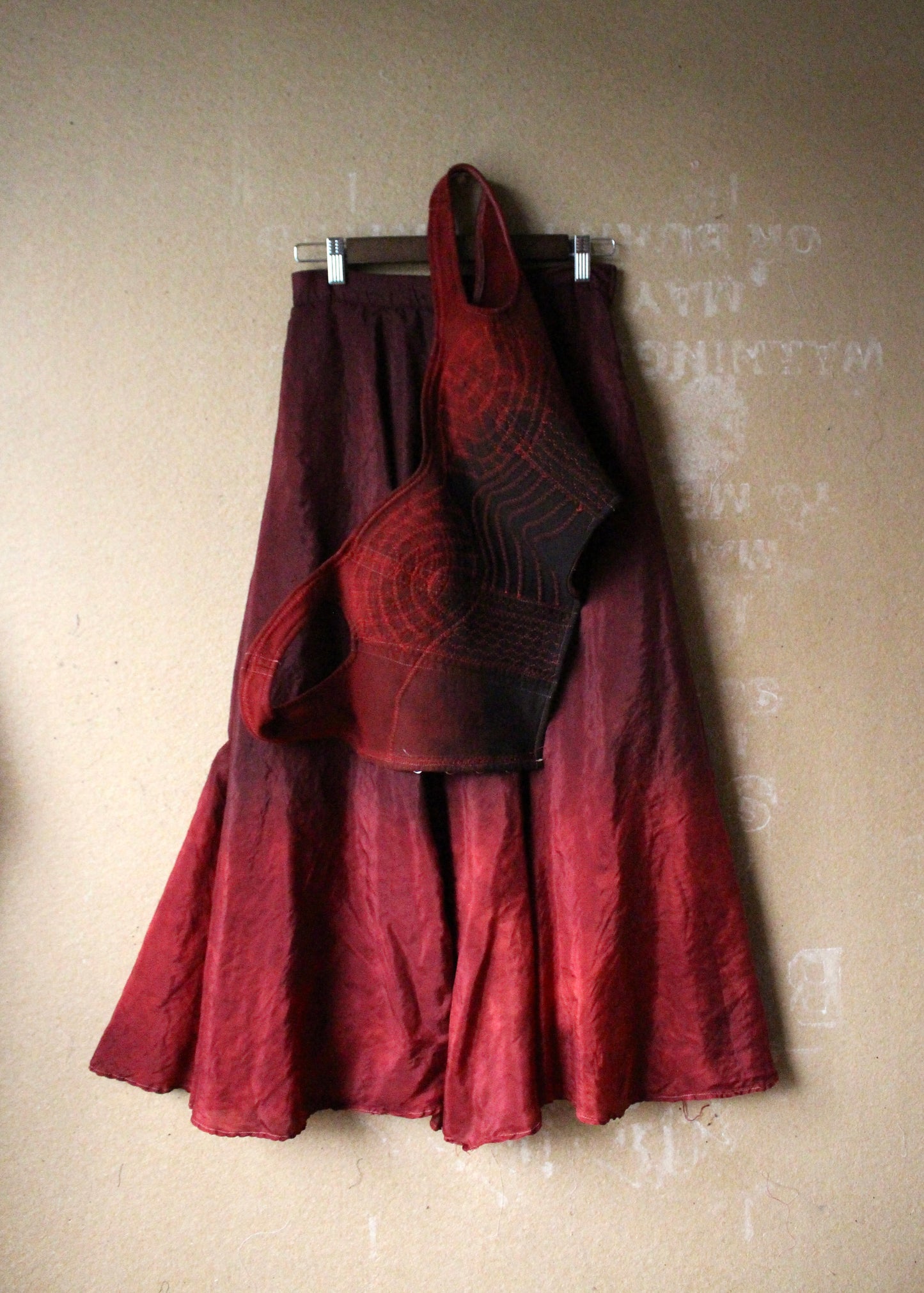 XS - Venus Silk Skirt - 100% Ahisma Peace silk - Lined skirt