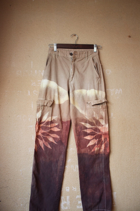 New! XS - Size 0 - Lunadala Cotton Cargo Pants- Upcycled - Marked down Sale( see back)