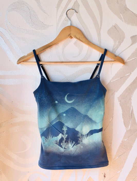 Small- Goodnight Moon- Cami Tank Top - 91% organic cotton and 9% elastane