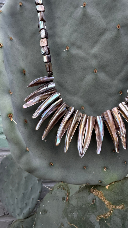 100% Abalone Necklace - "Vintage"