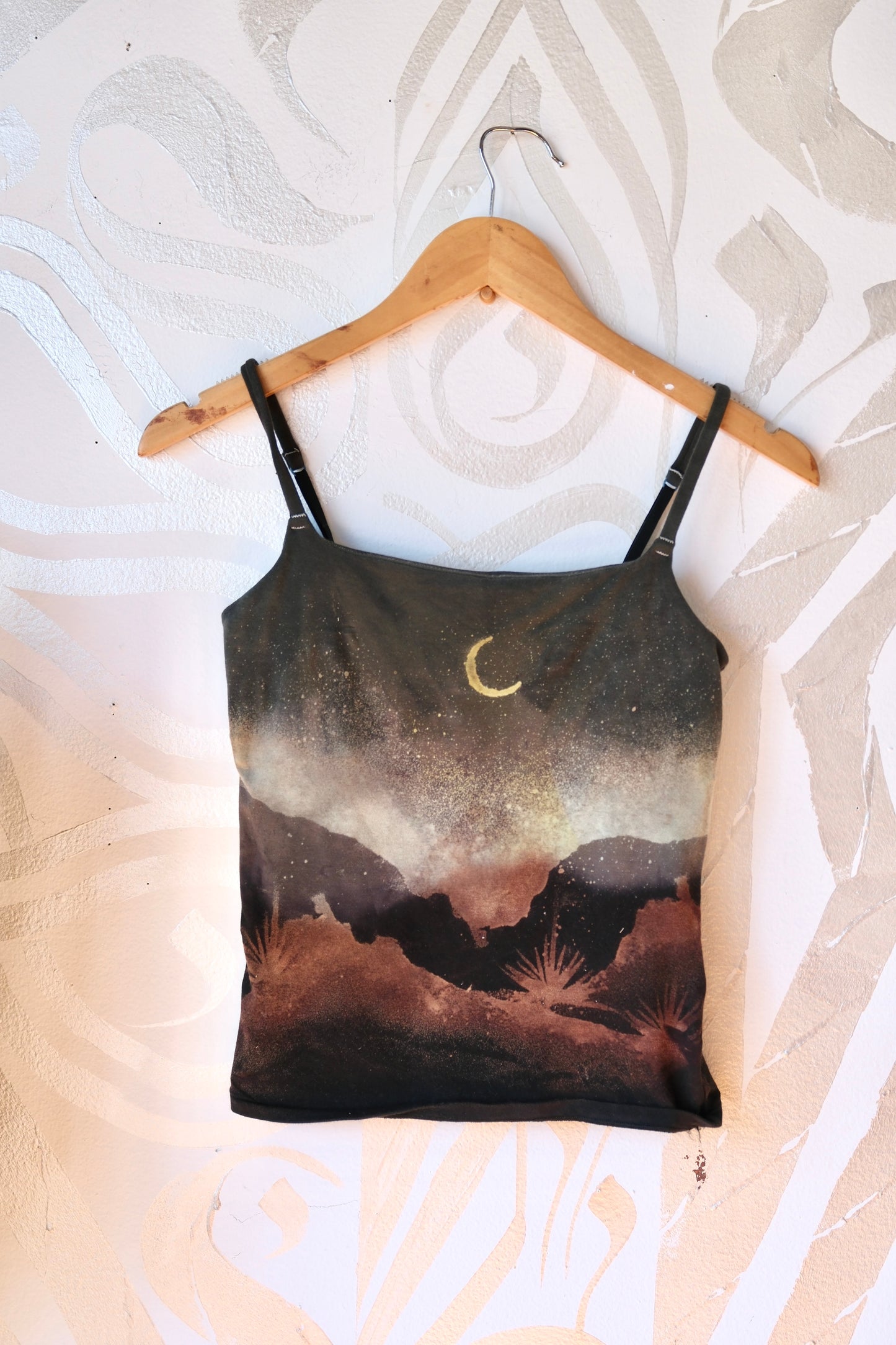 Medium - Stormy Night-  Cami Tank Top - 91% organic cotton and 9% elastane