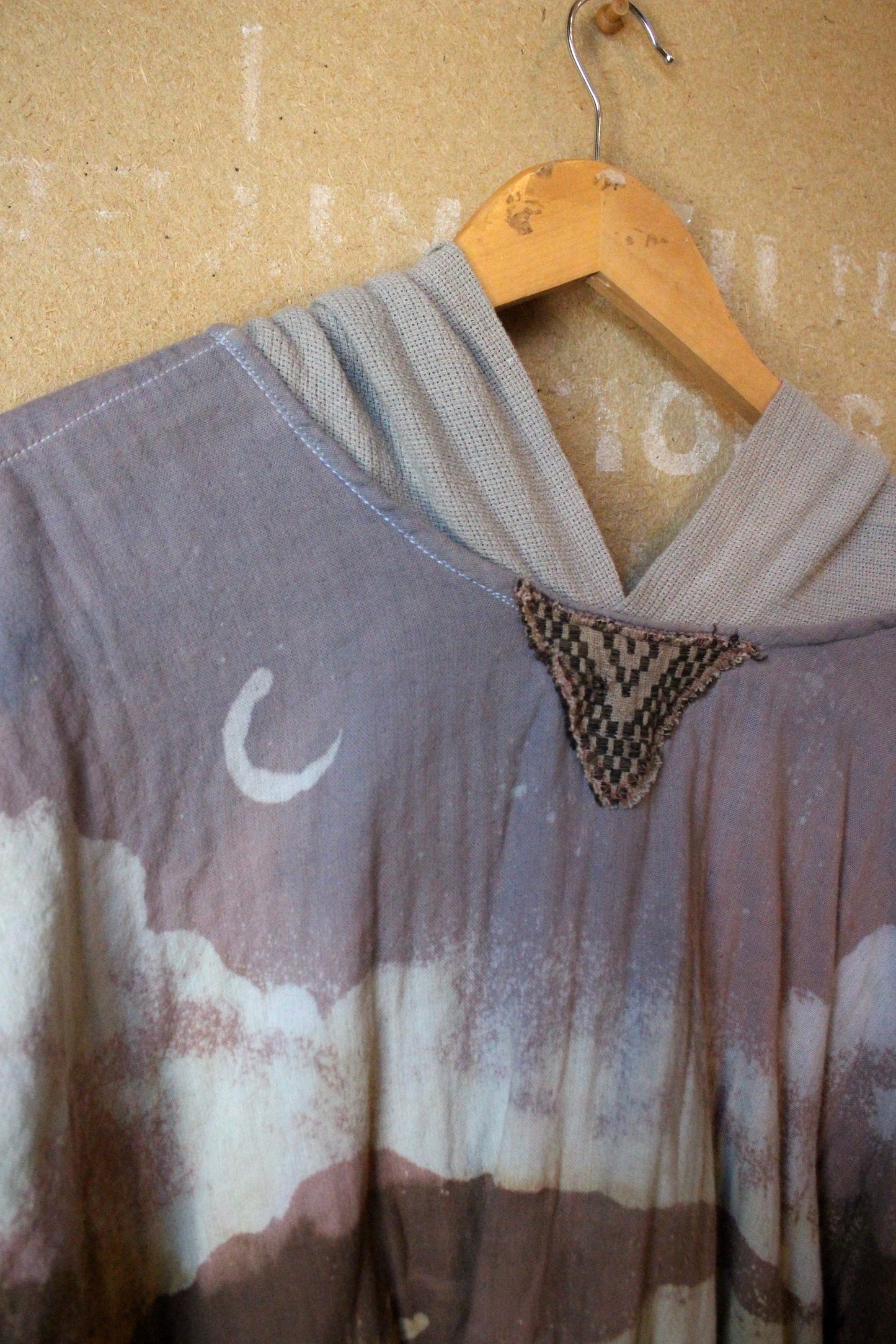 OOAK Small Hoodie Cover up Sweat shirt - Oversized hoodie 100% triple heavy thick weight cotton gauze with 100% open woven cotton