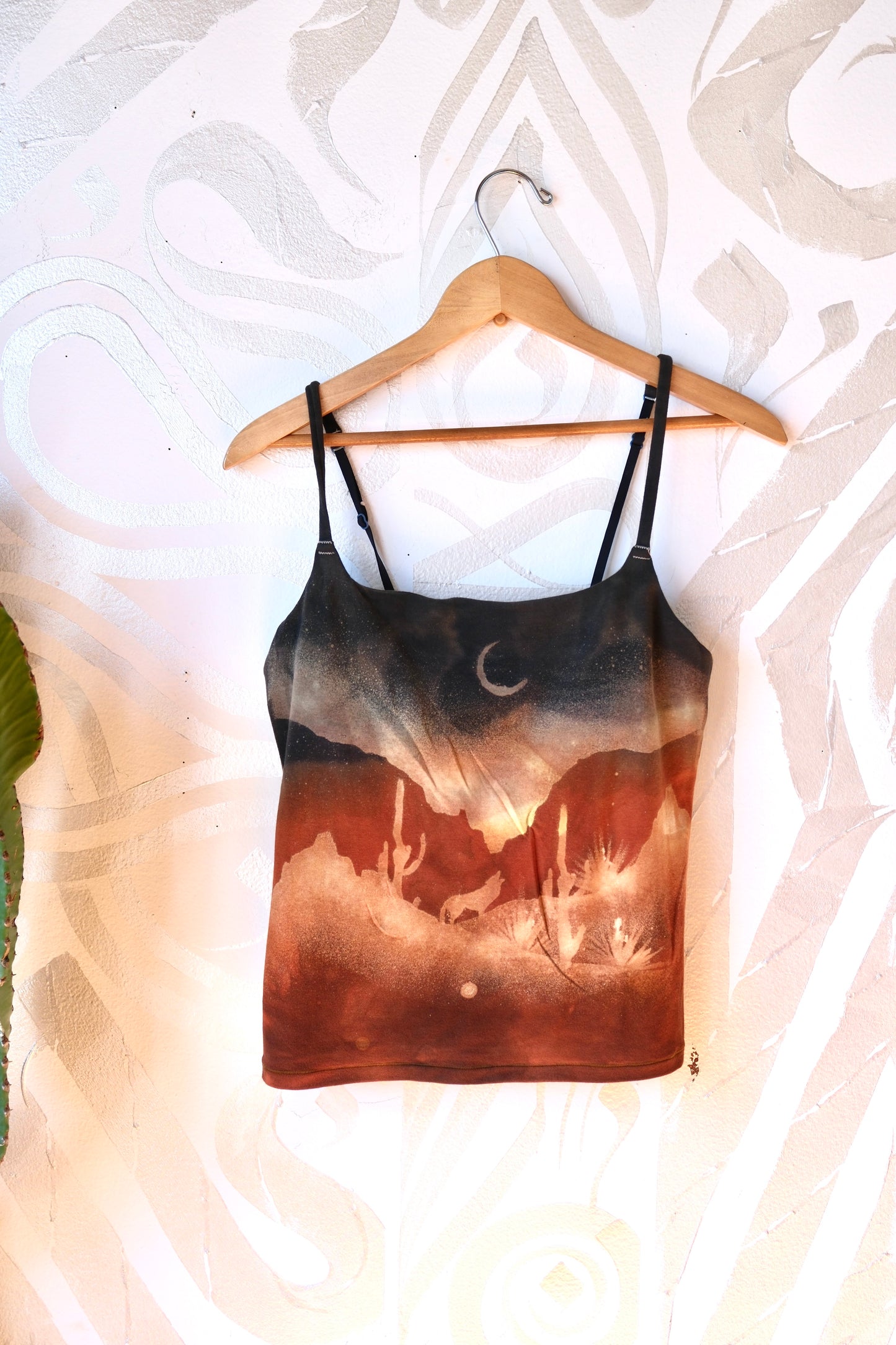 XL-  Canyon Midnight Eve- Cami Tank Top - 91% organic cotton and 9% elastane