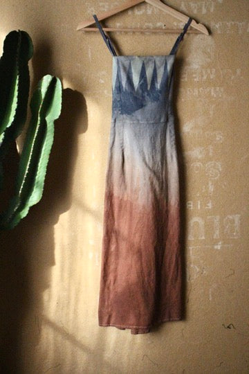 Medium - Mountain Dress  - Stretchy Linen/Rayon