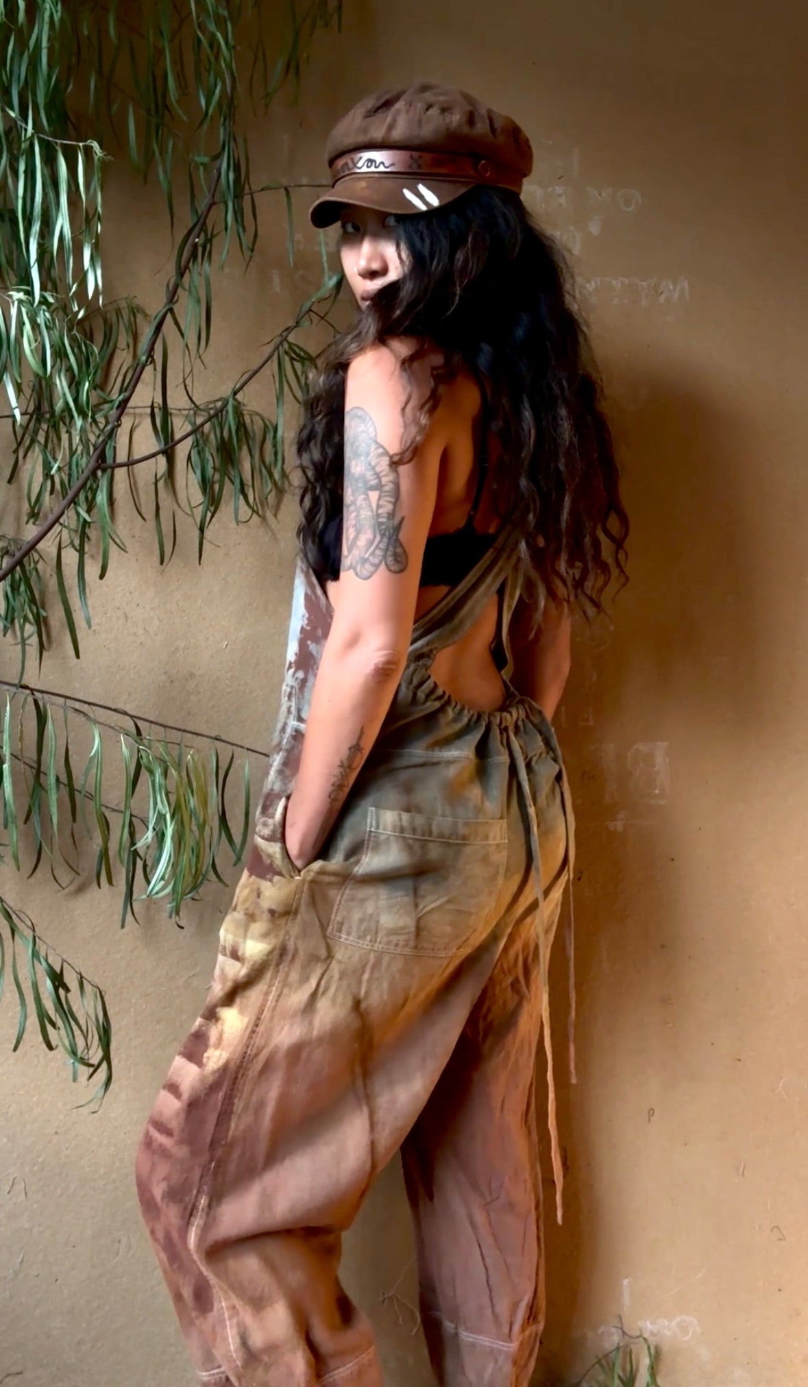 XS- OOAK - Celebration of Life - OXIDATE Marsupial Jumpsuit-(short length for 5.5ft and shorter) - 100%Cotton- Draw string waist