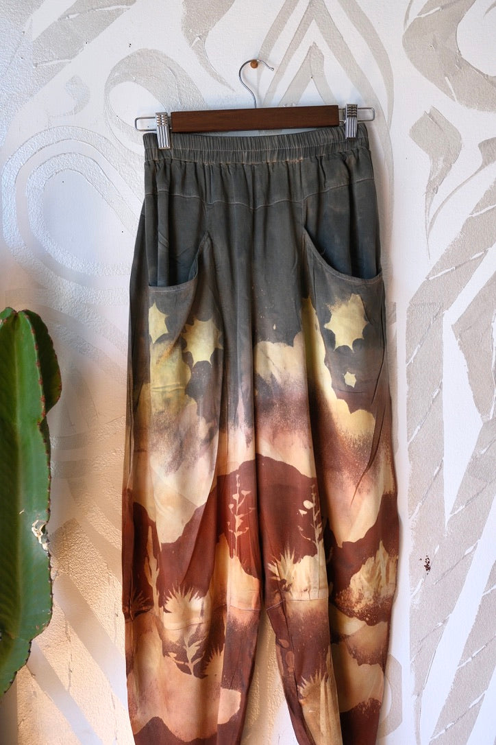 SMALL - Canyon Daze Parachute pants - made from Lotus Agricultural waste vegan "silk"