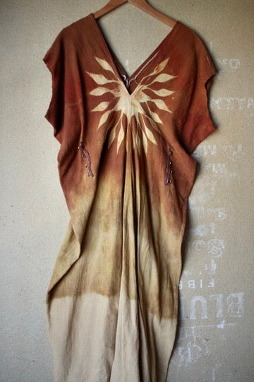 New! RTS Solar Sun Dress Henka Dress -Fits S/M/L/XL -Maxi/Midi - Tie back Rope