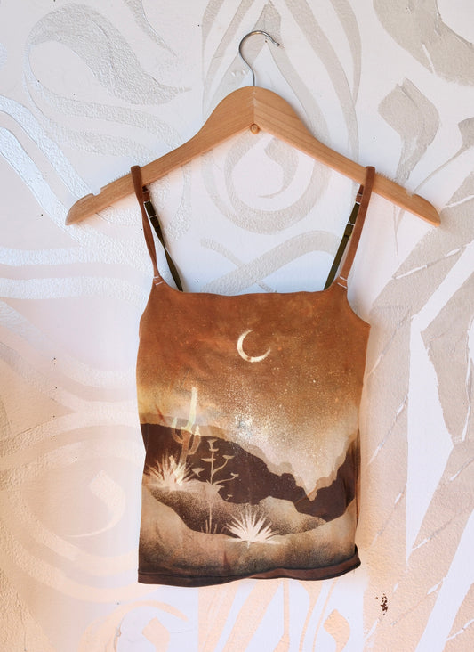 Small - Earth Soil - Cami Tank Top - 91% organic cotton and 9% elastane