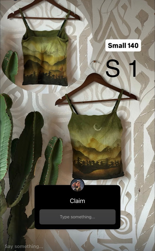 Story sale small green tank reserved
